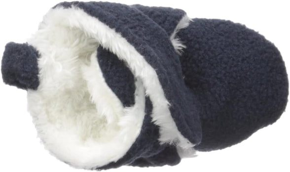 Hudson Baby Unisex Baby Cozy Fleece and Faux Sherpa Booties, for 6 Months baby