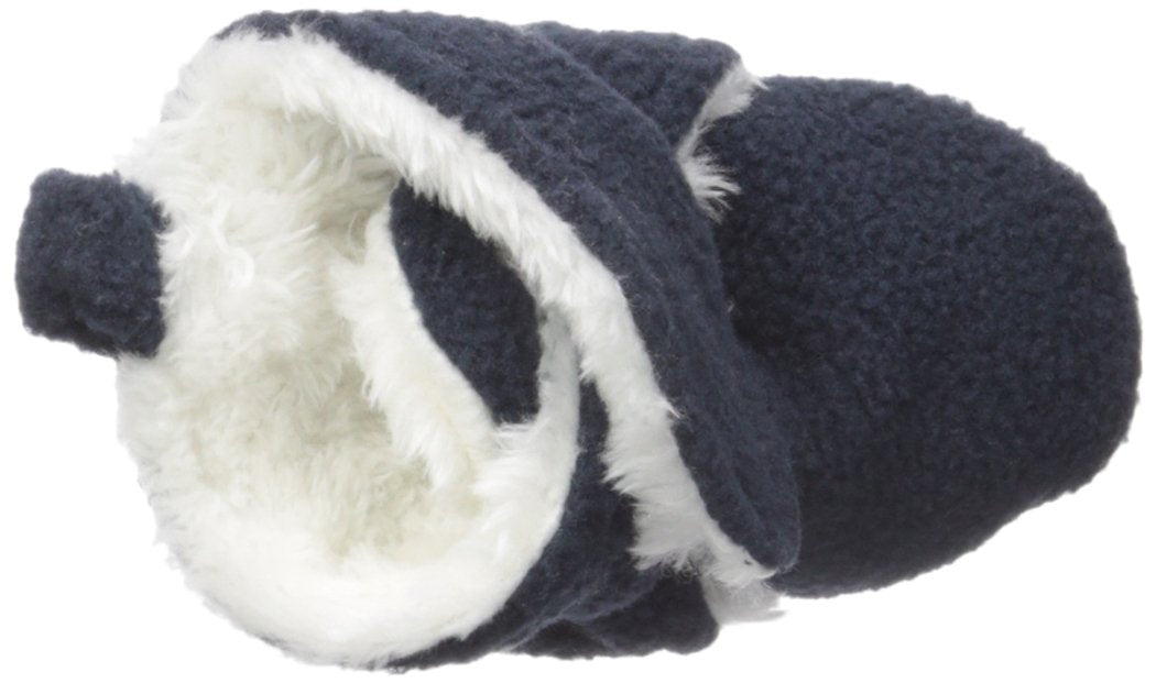 Hudson Baby Unisex Baby Cozy Fleece and Faux Sherpa Booties, for 6 Months baby