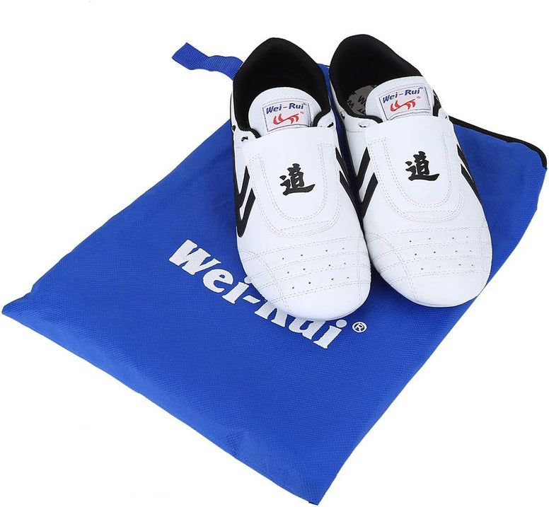 Unisex Taekwondo Shoes, Martial Arts Sports Shoes Sports Boxing Karate Martial Arts Taichi Shoes Lightweight Shoes for Kids Women Men Adult with a Storage Bag