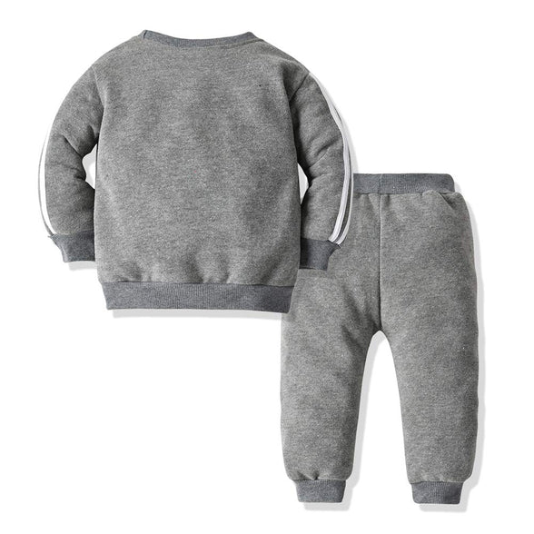Moyikiss Studio Unisex Tracksuit Baby Boys Girls Clothes Cotton Long Sleeve Zipper Sweatshirt Jacket and Pants 6-12M