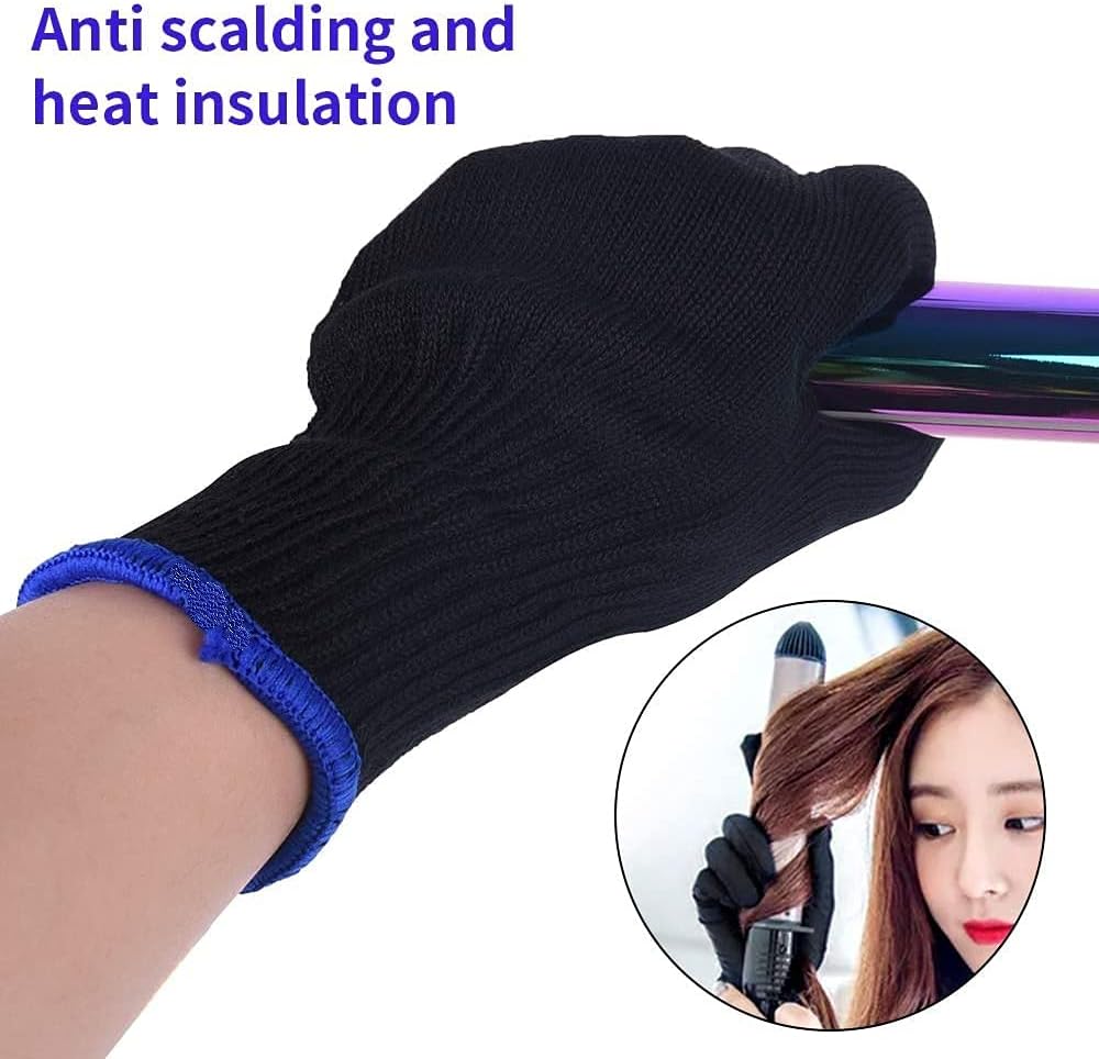 Professional Hair Styling Heat Protection Gloves, Straightening Thermal Heat Resistant Glove