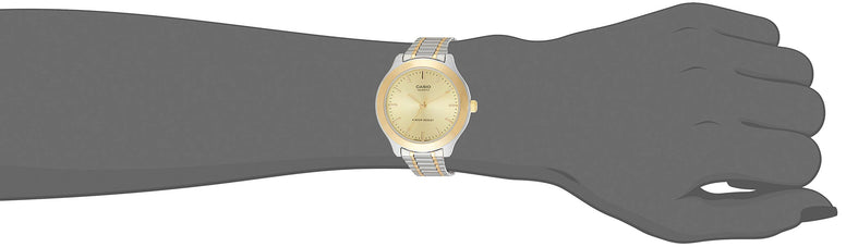 Casio - womens watch - ltp-1128g-9ardf, gold, bracelet