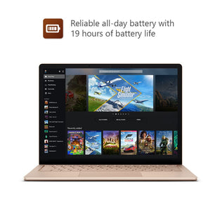 Microsoft Surface Laptop 5 Super-Thin 13.5 Inch Touchscreen Laptop - Gold - Intel EVO 12th Gen Core i5, 8GB RAM, 512GB SSD, Windows 11 Home, UK plug, 2022 Model