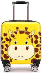 Kid’s Trolley Luggage Bag,Travel Smart Luggage Wheeled Suitcases 18-Inch Rolling Suitcase for Travel and School (yellow)