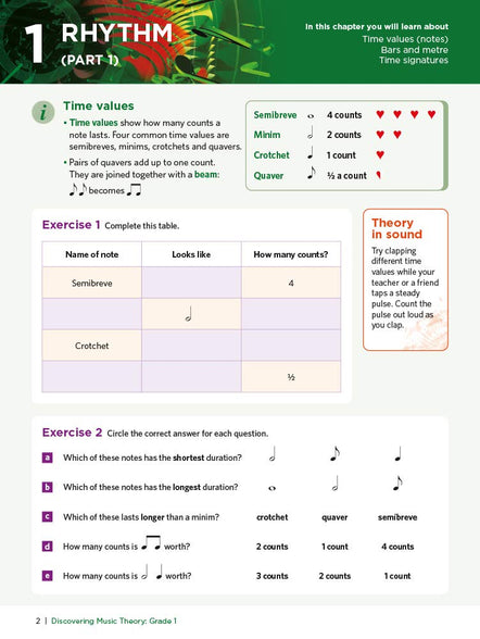 Discovering Music Theory, The ABRSM Grade 1 Workbook