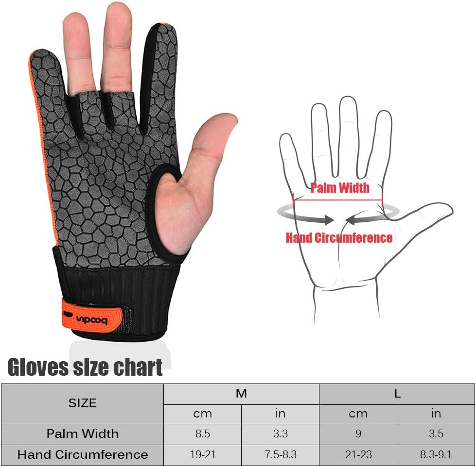 Bowling Gloves Breathable Anti-Skid Bowling Thumb Protectors Sports Gloves For Men Women