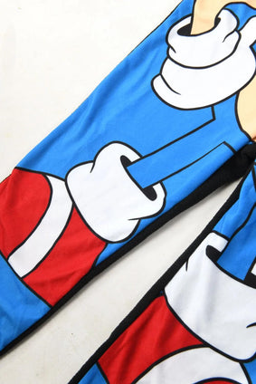 Boys Black Sonic The Hedgehog Onesie | Fully Cotton Kids Sleepwear | Dreamy Zipped Fleece All in One Sleepsuit