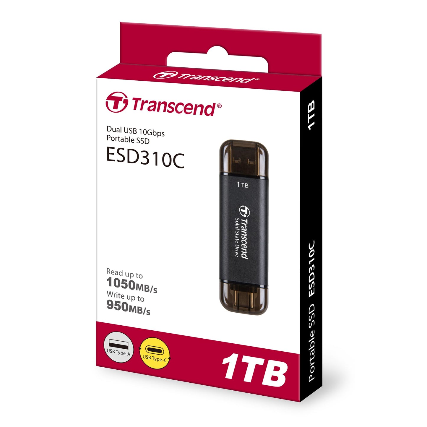 Transcend 1TB External SSD ESD310C USB 10Gbps