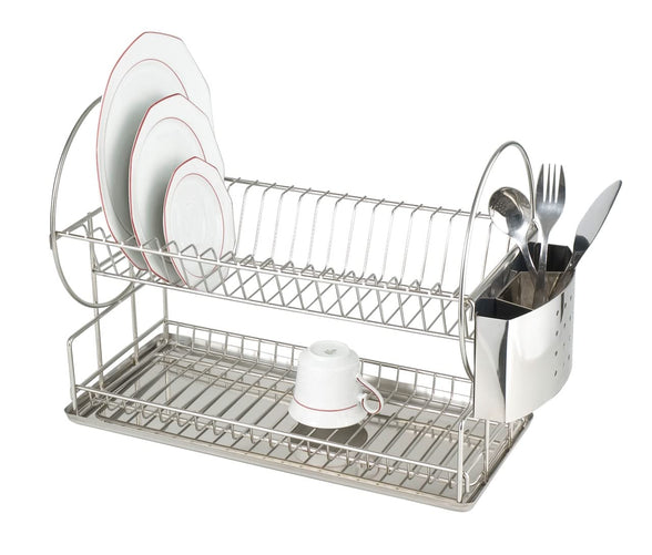 Wenko "Exclusive Duo Dish Rack, Silver