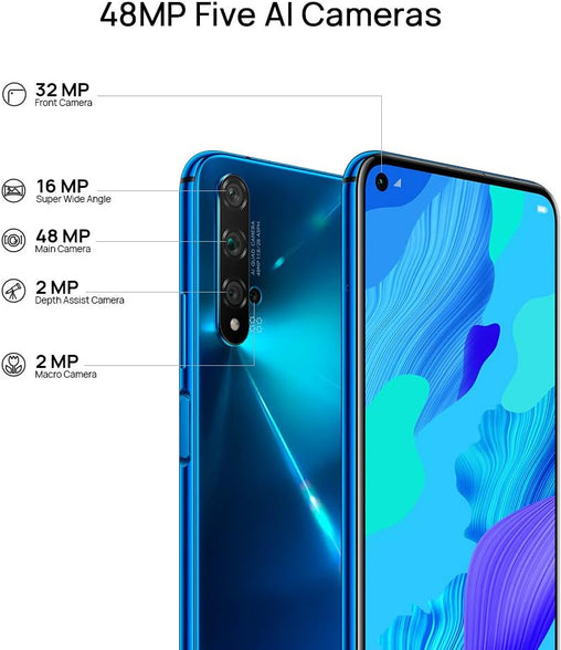 Huawei Nova 5T 4G 128GB 6GB RAM Dual-SIM crush blue EU