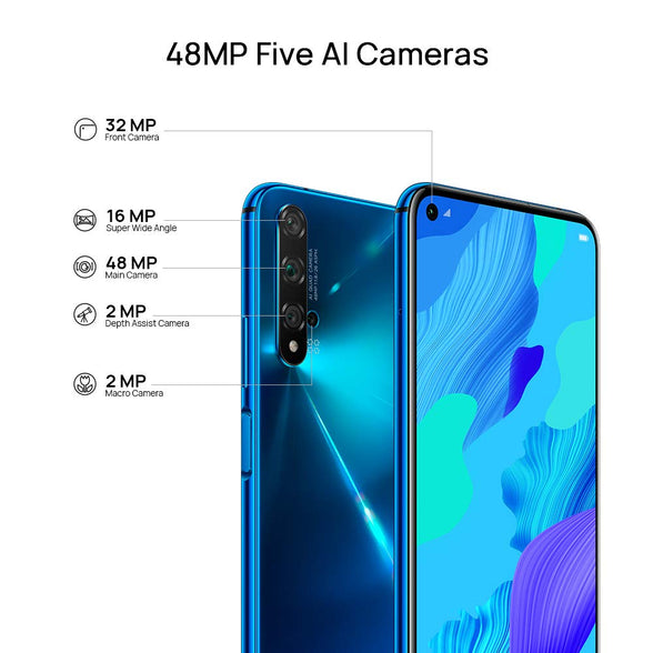 Huawei Nova 5T 4G 128GB 6GB RAM Dual-SIM crush blue EU