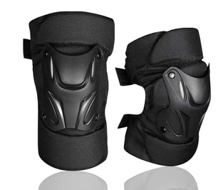 Knee Pads, Adult Adjustable Knee Cap Pads Cycling Knee Brace and Elbow Guards, Protector for Bike Motorcycle Cycling Racing Outdoor Active Knee Protector Gear (1 Pair - Black)