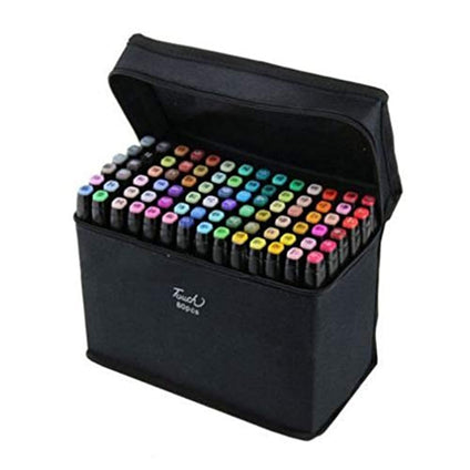 80 Colors Touch-5 Alcohol Graphic Pen Manga Graphic W/bag Art Twin Marker Pen W060015