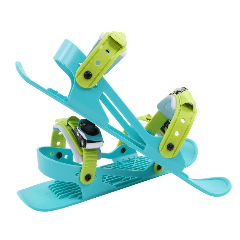 Mini Ski Skates, Strap Short Snowskates Snowblades Skiboards 1 Pair Skis for Winter Shoes, Portable Snowboard Shoes for Children, Outdoor Skiing Winter Sports Equipment