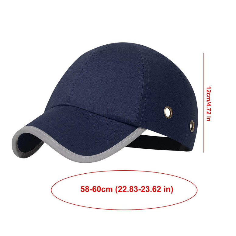 Baseball Hard Hat,Reflective Breathable Baseball Hat - Anti-collision ABS Inner Shell Hat Costume Accessories Construction Caps For Men