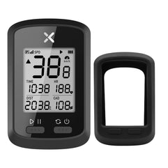 XOSS G+ GPS Wireless Bike Computer, Cycling Speedometer and Odometer Bluetooth Ant+ Sensor Support with Black Cover, IPX7 Waterproof 3 Satellites Positioning for All Cycling Bikes