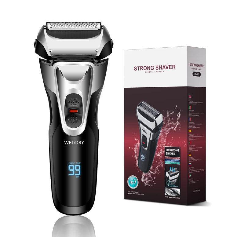 Electric Shavers Men, MAKINGTEC Wet & Dry Men's Electric Shaver, Cordless Foil Razor with USB Charging and Pop-Up Trimmer, IPX7 Waterproof Shaver Electric Razor Shavers for Men, Best Gifts for Men