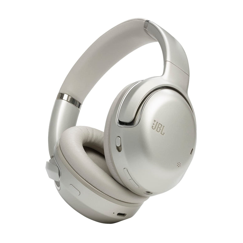 JBL Tour One M2 Wireless Over-Ear Noise Cancelling Headphones, ANC + Smart Ambient, 4-Mic, Legendary Pro Sound, Immersive Spatial Sound, Personi-Fi 2.0, Bluetooth 5.3 - Champagne, JBLTOURONEM2CPG