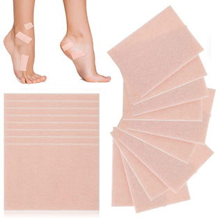 35 Sheets Moleskin Tape Moleskin Adhesive Pads Shoe Padding Blister Prevention Tape Flannel Adhesive Pads, Foot Heels Protection, for Boots Hiking Reduce Friction Pain(Nude Color)