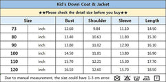 Winter Down Coats for Kids Baby Boys Girls Light Puffer Padded Jacket Bear Hoods Infant Outerwear, for 12-18 Months