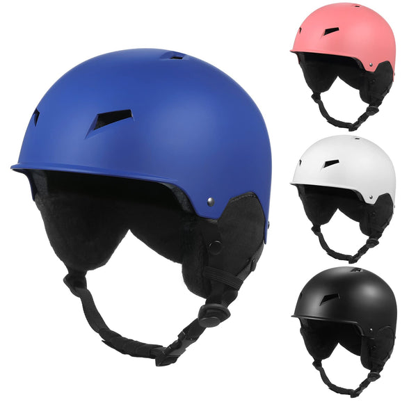 Skiing Equipment,XINYIFUWomen Men Snow Helmet with Detachable Earmuff Men Women Snowboard Helmet with Goggle Fixed Strap Skiing Helmet Skiing Sports Helmet