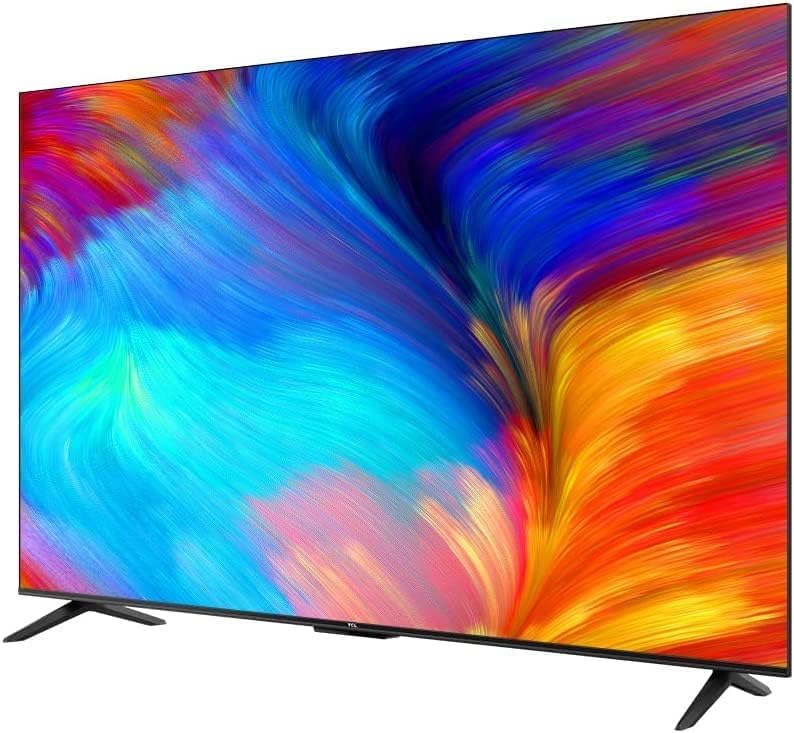 TCL 55 Inch 4K UHD Smart TV, Google TV with Built-in Chromecast & Google Assistance, Hands-free Voice Control, Dolby Audio, HDR10 & Micro Dimming technology, Edgeless Design, 55P635(2023 Model)