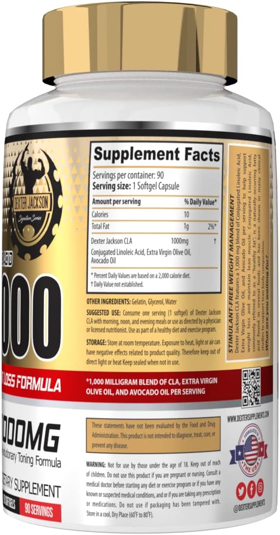 Dexter Jackson CLA 1000mg 90 softgels