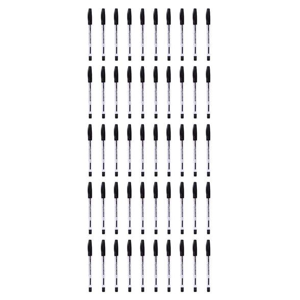 Faber-Castell 1423 0.7mm Ball Pen (Set of 50, Black)