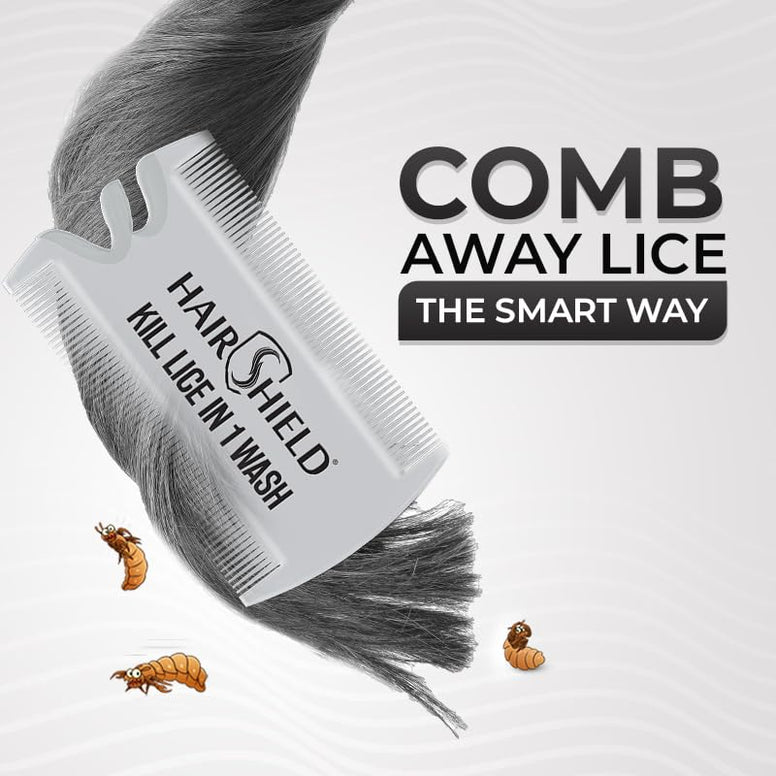 Hairshield Anti Lice Cream Wash 30 Ml X Pack Of 6 = 180 Ml Free Head Lice Comb With Every Pack
