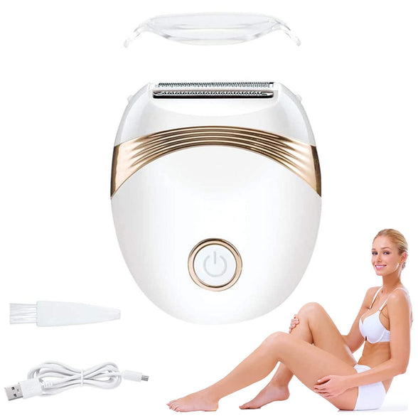Arabest Electric Hair Removal Epilator, Portable Waterproof Painless Electric Hair Shaver, USB Rechargeable Lady Cordless Depilator, Bikini Trimmer Wet and Dry Use for Arm Bikini Leg Underarm