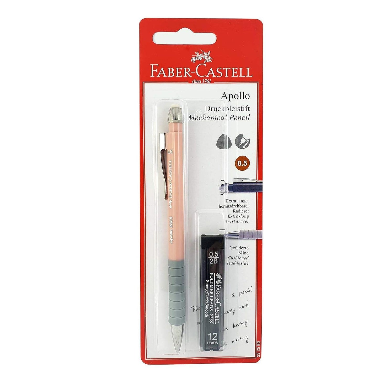 FABER-CASTELL APOLLO MECHANICAL PENCIL 0.5MM,Assorted