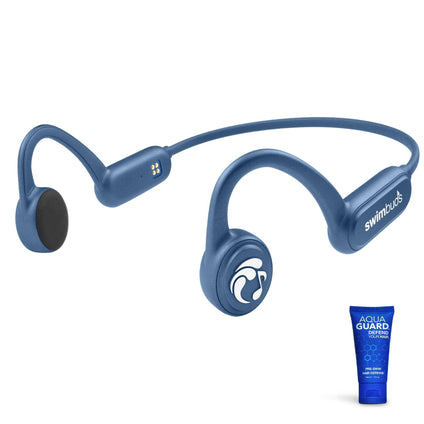 Seriously, No Bluetooth - Swimbuds Bone Conduction Waterproof MP3 Player for Swimming with Music | Drag and Drop up to 8GB MP3, AAC, M4a, FLAC Using PC or Mac (No Spotify, or Other Streaming Services)
