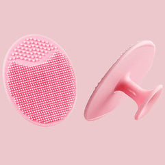 4 Pack Face Scrubber, Soft Silicone Facial Cleansing Brush Face Exfoliator Blackhead Acne Pore Pad Cradle Cap Face Wash Brush for Deep Cleaning Skin Care (Multicolor-C)