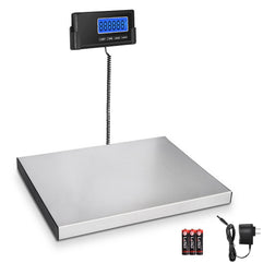Fuzion 330lbs/5 oz Digital Shipping Scale for Packages, Heavy Duty Weight Scale, Stainless Steel Large Platform, Commercial Scale for Business, Office Postal Scale for Parcel, Puppy Scale