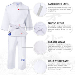 Starpro | Lightweight Karate Gi | Many Sizes | Suitable as Taekwondo Uniform | Karate Uniform, Karate Gi Adult