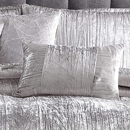 Riverbrook Home Turin Comforter Set, King, Silver, 7 Piece Set