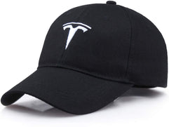 JDclubs Tesla Logo Embroidered Adjustable Baseball Caps for Men and Women Hat Travel Cap Car Racing Motor Hat