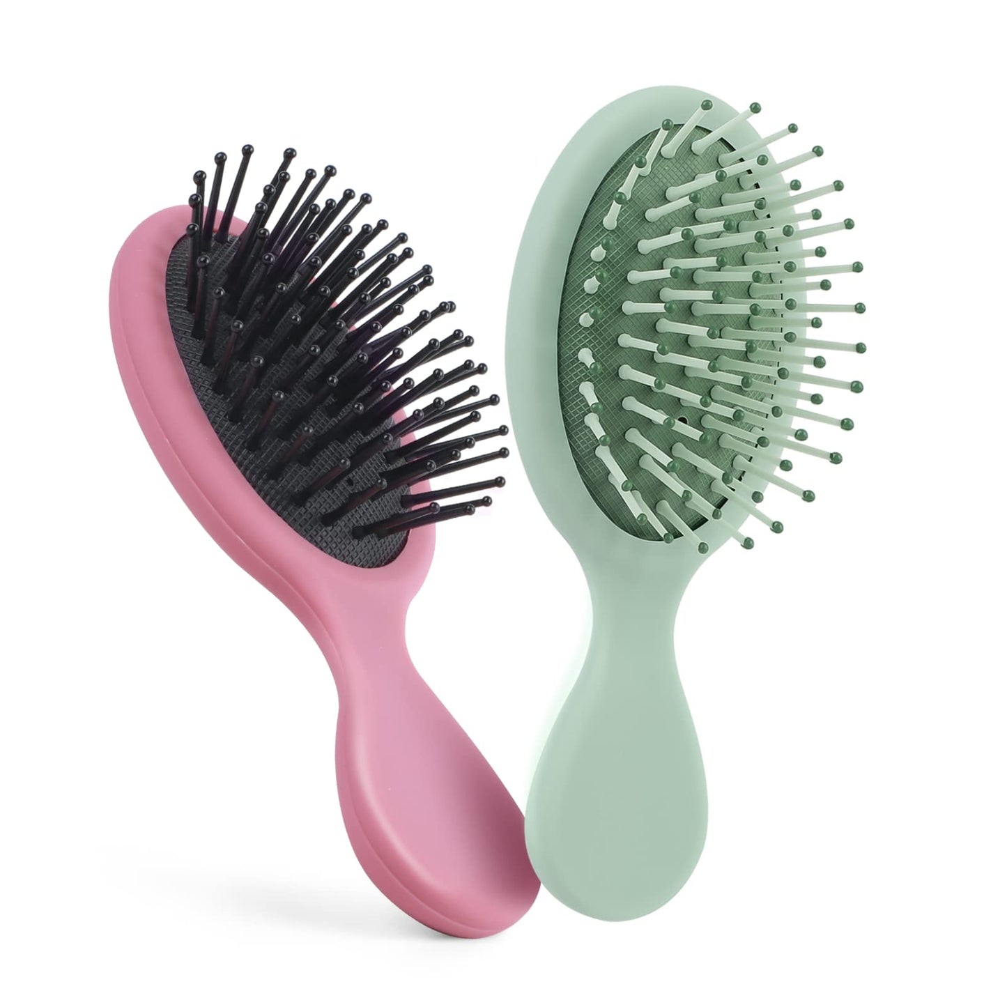 Oval Hair Brush Hair Detangler, Baytion Hair Brushes for Kids 2Pcs, Mini Hair Brushes for Wet Dry Curly Hair, Hair Comb Scalp Massager for Reducing Hair Breaking