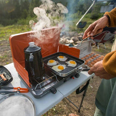 GSI Outdoors Percolator Coffee Pot | Enamelware for Brewing Coffee over Stove & Fire - Campsite, Cabin, RV, Kitchen, Hunting & Backpacking