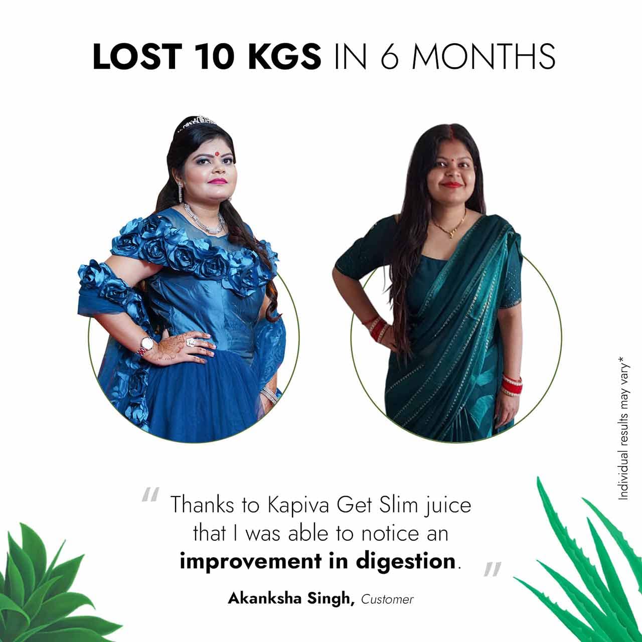 Kapiva Get Slim Juice | Healthy Weight Management Through 12 Ayurvedic Herbs | Aids Metabolism and Digestion (1L)