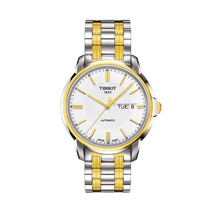 Tissot T-Classic Automatic III White Dial two-tone Mens Watch T0654302203100