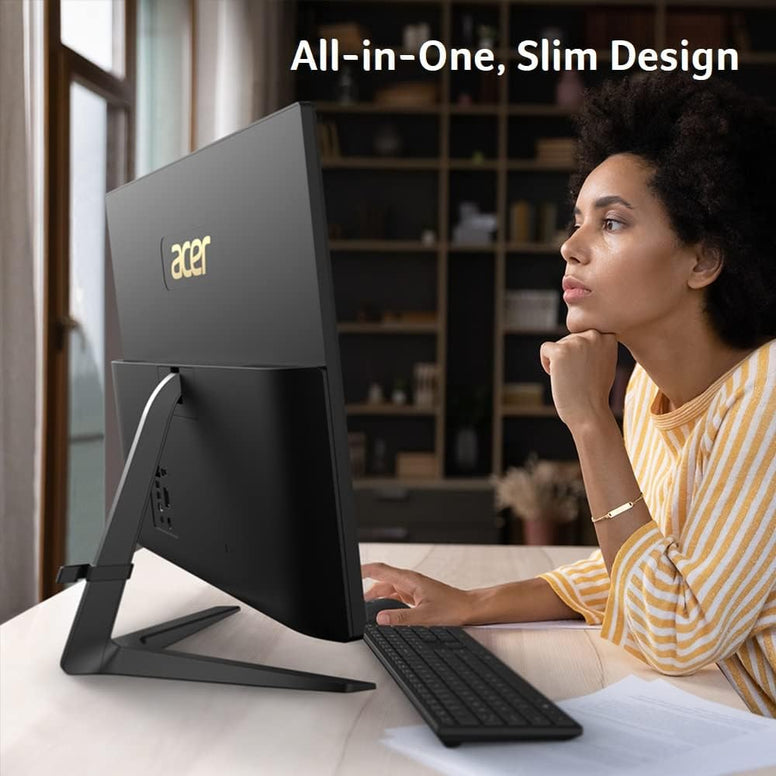 Acer Aspire C27-1700-UR11 AIO Desktop | 27" Full HD IPS Display | 12th Gen Intel Core i5-1235U | Intel Iris Xe Graphics | 8GB DDR4 | 512GB NVMe M.2 SSD | Intel Wireless Wi-Fi 6 | Windows 11 Home