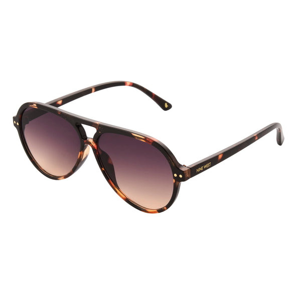 NINE WEST Women's Anya Aviator Sunglasses