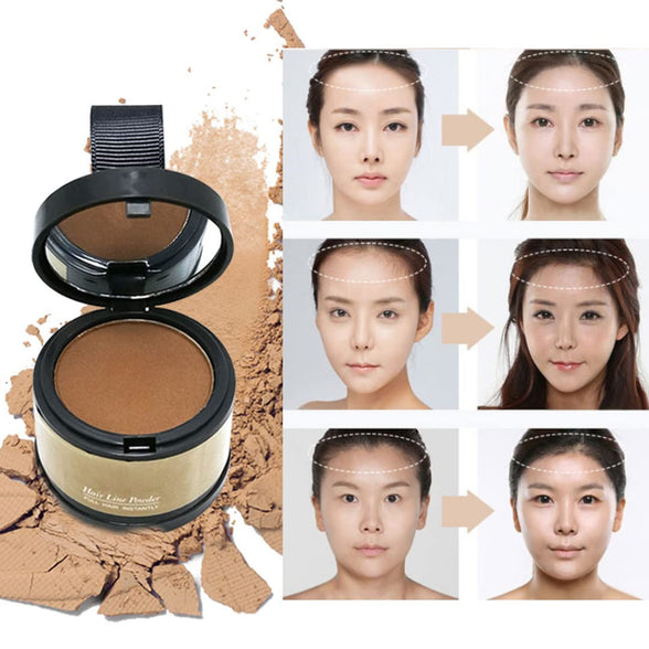 (Dark-Brown) - Hairline Powder, Hair Root Dye, Instantly Hair Colour Shadow Cover Grey Hair Root, Hair Touch-Up, Thin Hair Powder 4g