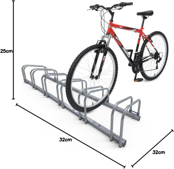 VOUNOT 6 Bike Stand Floor or Wall mounted bike rack for garage Bicycle Parking rack Cycle Storage Locking Stand