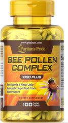 Puritan's Pride Bee Pollen Complex 1000 mg-100 Caplets