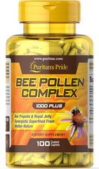 Puritan's Pride Bee Pollen Complex 1000 mg-100 Caplets