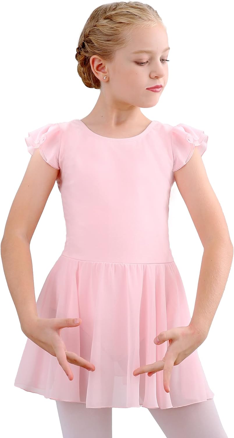 Stelle Girls Ballet Leotards Dance Dress Skirted Toddler Ballet Outfit (Toddler/Little Girl/Big Girl)