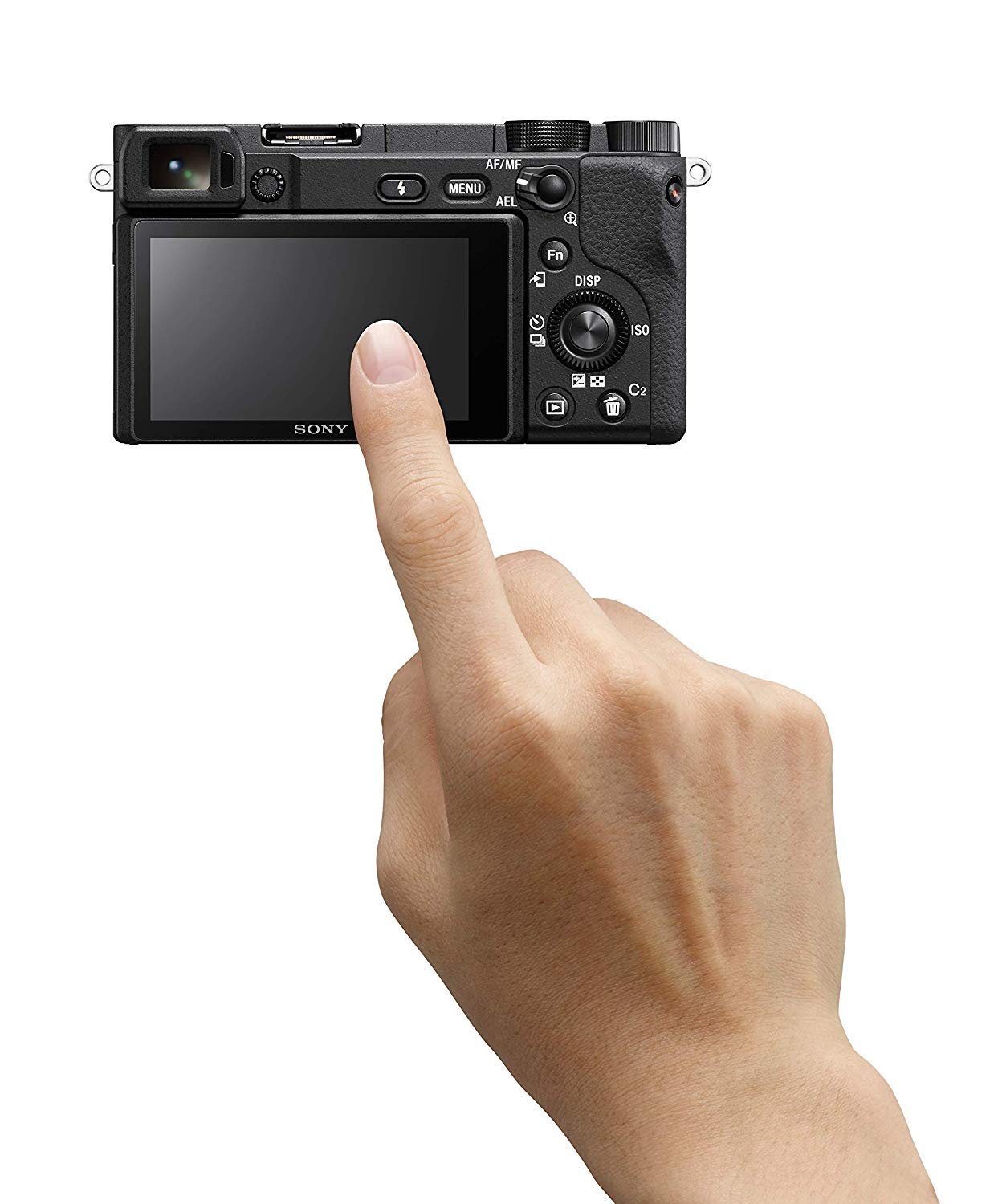 Sony Alpha 6400 | APS-C Spiegellose Kamera mit Sony 16-50mm f/3.5-5.6 Power-Zoom-Objektiv (Schneller 0,02s Autofokus 24,2 Megapixel, 4K-Filmaufnahmen, neigbares Display für Vlogging), Schwarz