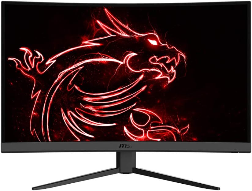 MSI Optix G27CQ4 Curved Gaming Monitor - 27 Inch, 16:9 WQHD (2560 x 1440), 1440p, 2K, VA, 165Hz, 1ms, 1500R, FreeSync Premium, DisplayPort, HDMI, Night Vision, Frameless, Anti-, Less Blue Light